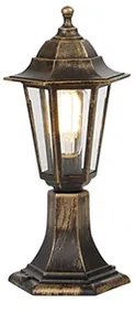 Vonkajšia lampa starožitné zlato 42 cm IP44 - New Haven