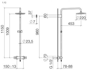 Dornbracht - Sprchový systém s termostatickou batériou, chróm 34459979-00