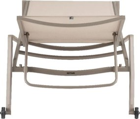 KETTLER DIAMOND hliníkové ležadlo s teakovými opierkami