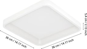 Eglo 901913 - LED RGBW stmievateľné stropné svietidlo LORETELLO-Z LED/20W/230V 35x35cm biela