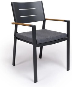 Hliníková jedálenská stohovateľná stolička MASSING