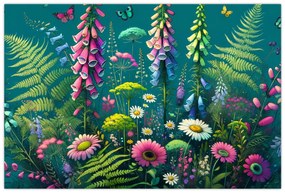 Obraz - Lúčne kvety (90x60 cm)