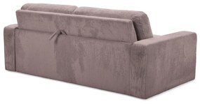 Staroružová menčestrová rozkladacia pohovka 195 cm Nona – Makamii