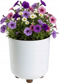 Sada 2 ks květináčů Terra 21x19,3/27,4x24,2 cm bílá