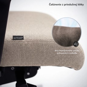 Ergonomická kancelárska stolička svetlobéžová VECTOR