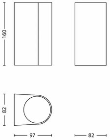 Philips 17102/47/PN - Vonkajšie svietidlo MY GARDEN NIGHTINGALE 2xGU10/35W/230V