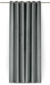 Sivý zamatový dimout záves 265x300 cm Velto – Filumi