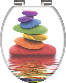 Eisl Sanitär WC sedadlo MDF Soft Close Colorful Stones 80120