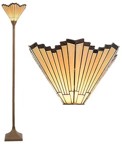 Vysoká stojacia Tiffany lampa vitráž  Ø37*183 DECO FAN