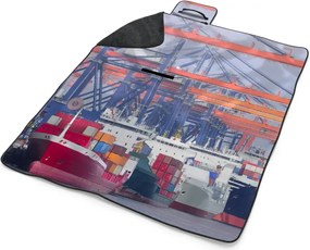 Sablio Plážová deka Lode v prístave: 200x140 cm