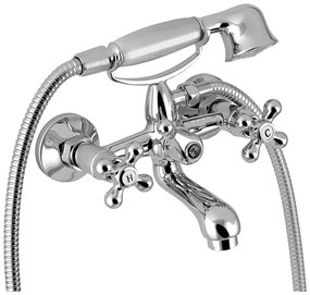 Novaservis - Vaňová sada s batériou TITANIA RETRO lesklý chróm