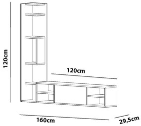 TV stolík Pera White