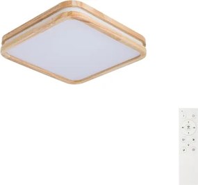 Brilagi - LED stmievateľné svietidlo MOLINA SQUARE LED/48W/230V dub 40x40 cm + diaľkové ovládanie