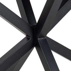 Jedálenský stôl Heaven 135 cm biely mramor/čierny