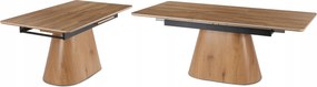 LIZBONA Keramický rozkladací stôl 160-200 cm dub/dub