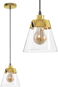 Toolight - Stropné svietidlo E27 60W APP895-1CP, zlatá, OSW-07022