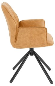 Žlté čalúnené jedálenské kreslá v súprave 2 ks Preston – Støraa