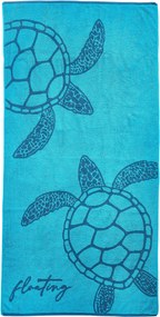 XXXLutz PLÁŽOVÁ OSUŠKA, 90/180 cm, modrá Esposa - Kúpeľňový textil - 007370001303