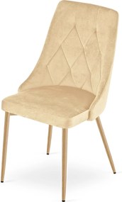Jedálenská stolička IMOLA VELVET, béžová