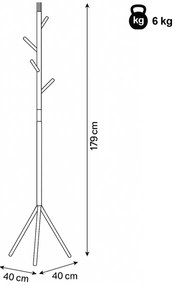 Vešiak 80001-01 WT, biela