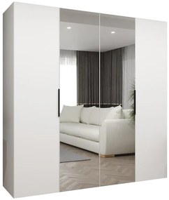 Skriňa Marbella II 200 biela/čierna