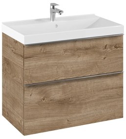Elita Look, závesná umývadlová skrinka 80x45 cm 2S, dub Canela, ELT-167254