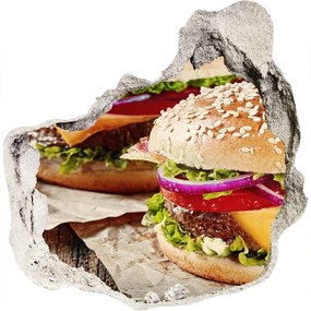Diera 3D fototapety nálepka Hamburgery nd-p-74120403