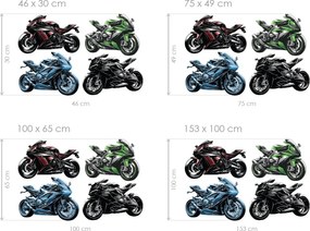Súprava motoriek textilní prelepiteľné nálepky na stenu hárok 46 x 30 cm