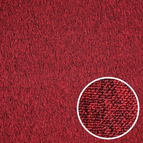 Spoltex, Metrážny koberec Balance 35 červený, na mieru, šíře 4m, červená, filc, chodba / predsieň