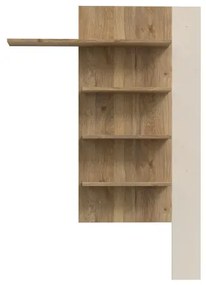 Nástenná polica INAR dub/béžová