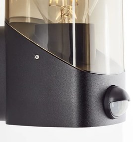 Brilliant - Vonkajšie nástenné svietidlo so senzorom MINOU 1xE27/10W/230V IP44