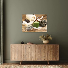 Sklenený obraz - Chvíľa na relax (70x50 cm)