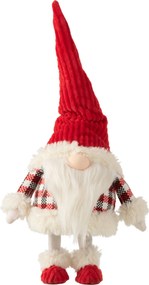 Plyšový stojaci Santa Claus červenobiely s kývacím telom – 34*33*48 cm