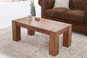 Masívny konferenčný stolík Makassar Sheesham 100cm
