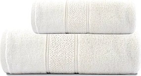 Set uterák a osuška Mario Krémový 50x90 + 70x140 cm – 550 gsm, luxusné bavlnené uteráky, strihaná bordúra