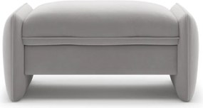 Svetlosivá zamatová podnožka Georgia – Micadoni