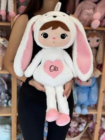 Mojkáčik - Bábika králik krémová XL 70 cm