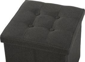 Noela Látkový puf s úložným priestorom NUBI sivý