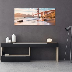 Obraz - Golden Gate Bridge (120x50 cm)