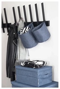 Čierny látkový úložný box s vekom 35x19x26 cm Soft Storage – Bigso Box of Sweden