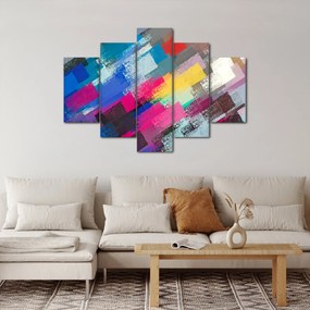 Obraz - Farebné ťahy štetcom (150x105 cm)