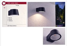 Paulmann 94452 - LED/6W IP44 Vonkajšie nástenné svietidlo CAPEA 230V
