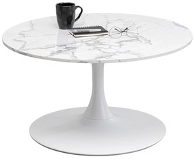 Schickeria Marble konferenčný stolík biely Ø80 cm