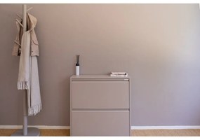 Sivo-béžová kovová skrinka na topánky Billy – Spinder Design