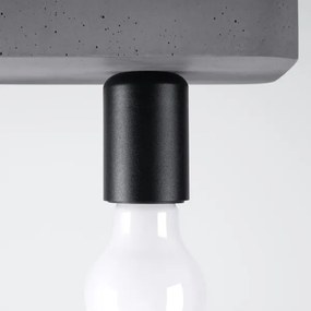 Sollux  SL.1158 - Bodové svietidlo TAVO 3xE27/15W/230V betón