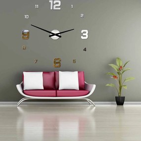SENTOP | Moderné hodiny na stenu nalepovacie | SENTOP 12P005 plexi sklo analógové