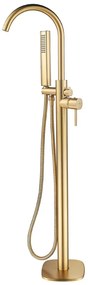 Laveo Pola, voľne stojaca vaňová batéria h-1081, zlatá matná, LAV-BAP_G1SB