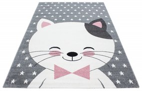 Ayyildiz, Detský kusový koberec Kids 550 pink, 80x150, šedá, detská izba