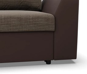Trojmiestna rozkladacia sedačka LUGO cappuccino / hnedá