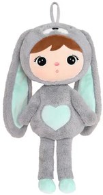 Bábika šedo-mätový zajac 50cm personalizácia: Iba samotná bábika